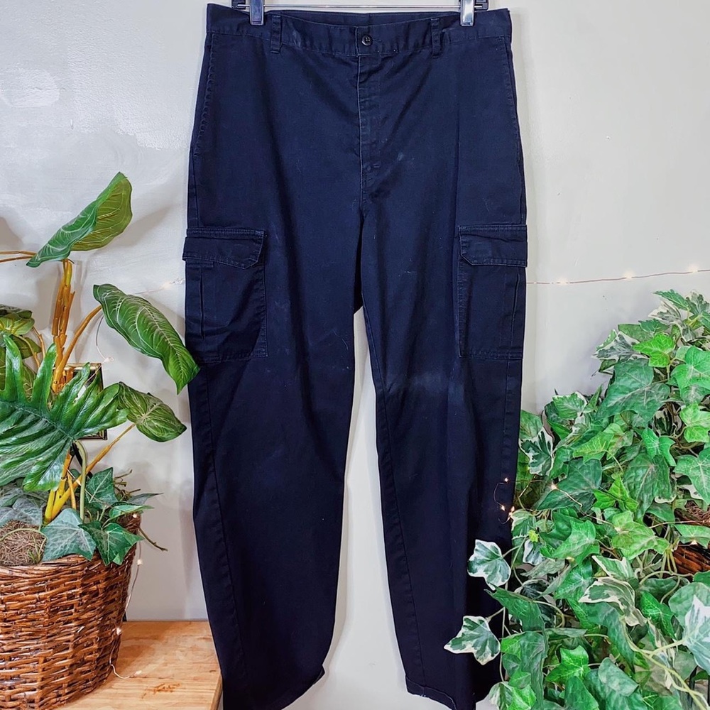 Y2K Black High Waisted Mens Dickies Carpenter Pants
